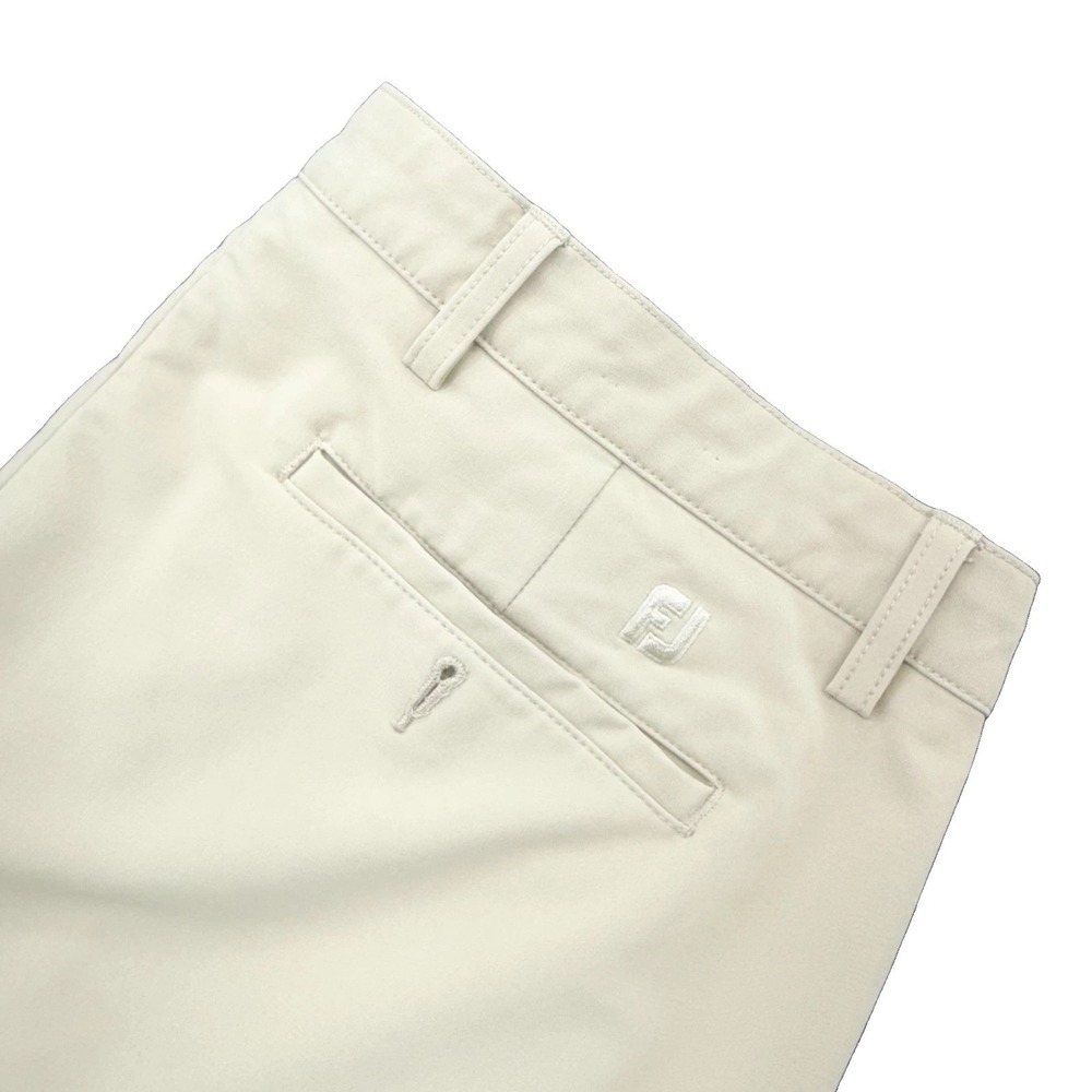 FootJoy FJ Golf Shorts Mens 40 Khaki Tan Performance Flat Front Stretch Casual